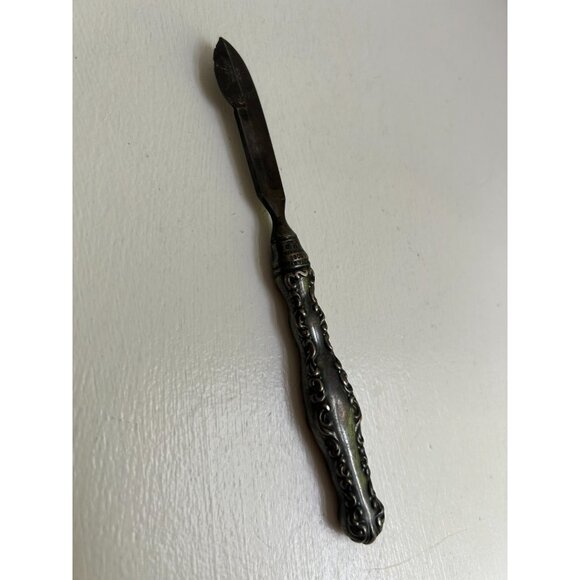 Antique Sterling 925 Signed Tool, Pencil Sharpener? Monogrammed Whiting Manufact - Picture 2 of 9